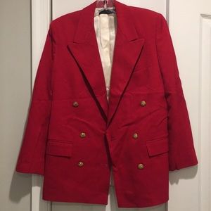 Brooks Brothers red blazer- gold buttons